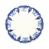 Palmetta Dessert Plates in Blue, Set of 6