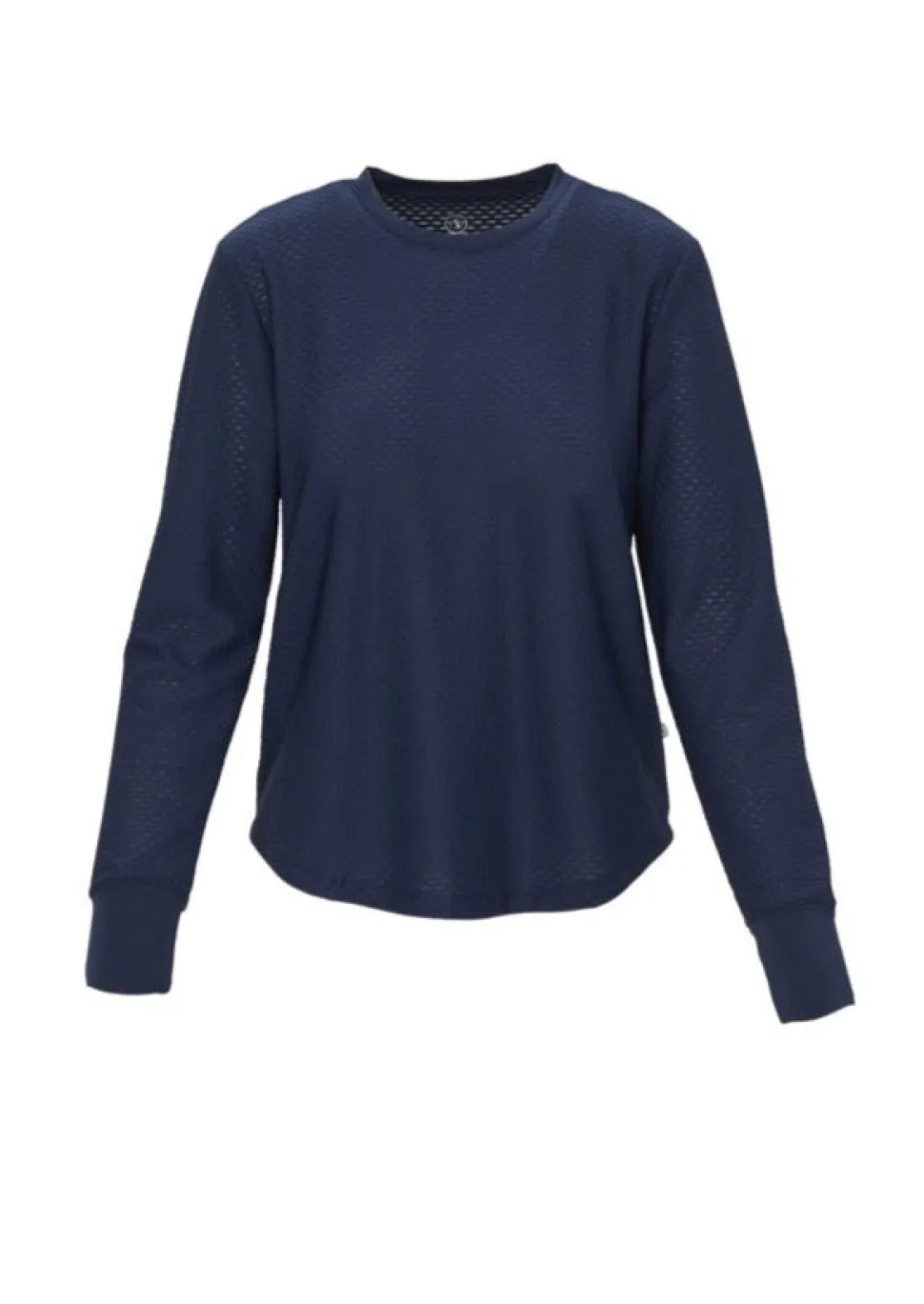 Palmetto Long Sleeve Top in Navy