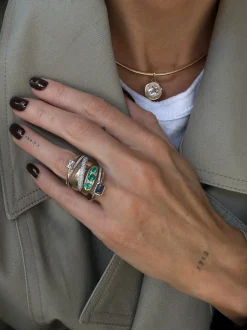 Paloma Emerald and Diamond Ring