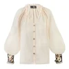 Pansy Blouse in Creme