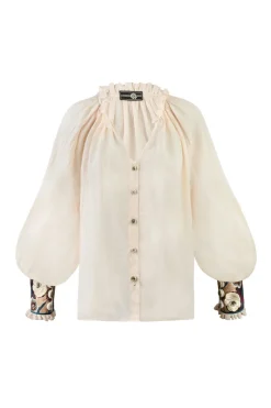 Pansy Blouse in Creme