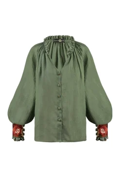 Pansy Blouse in Green