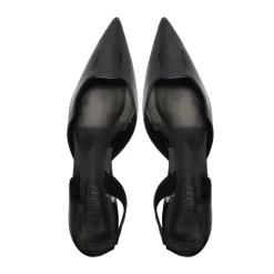 Paola Mid Patent Pump in Black