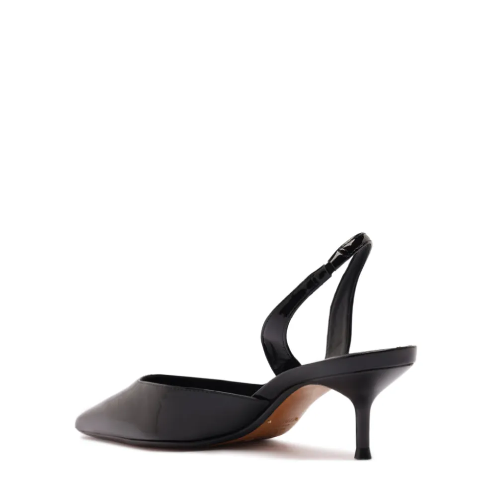 Paola Mid Patent Pump in Black