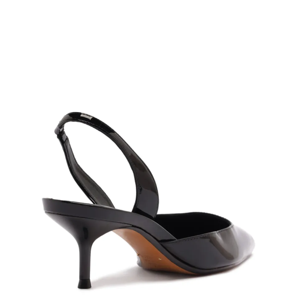 Paola Mid Patent Pump in Black