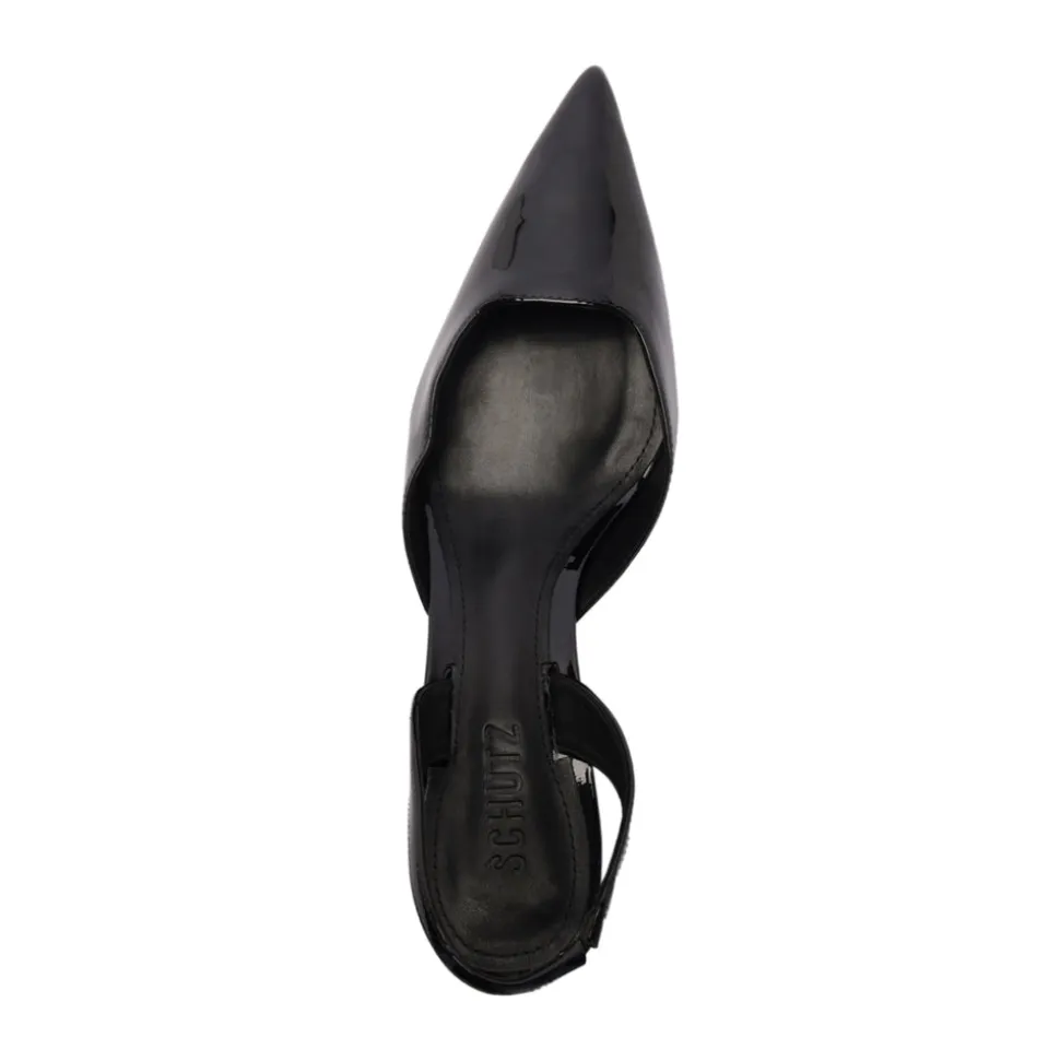 Paola Mid Patent Pump in Black