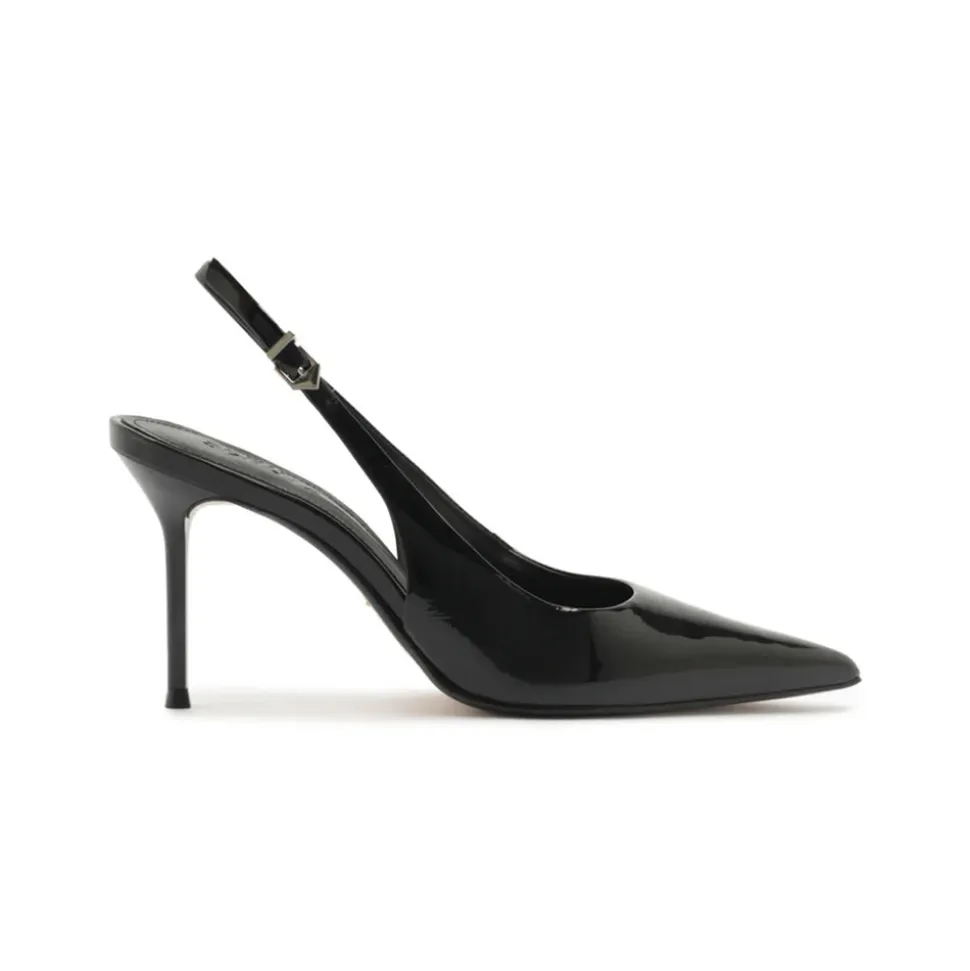 Paola Patent Pump in Black