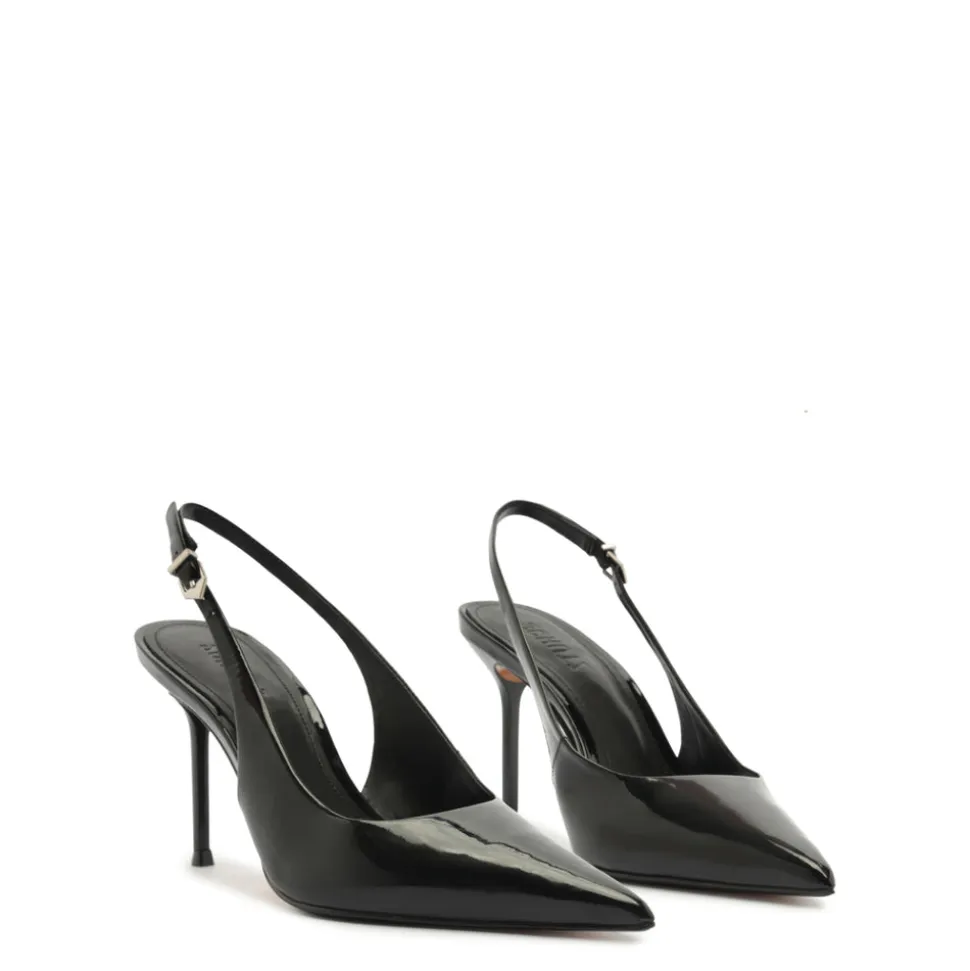 Paola Patent Pump in Black