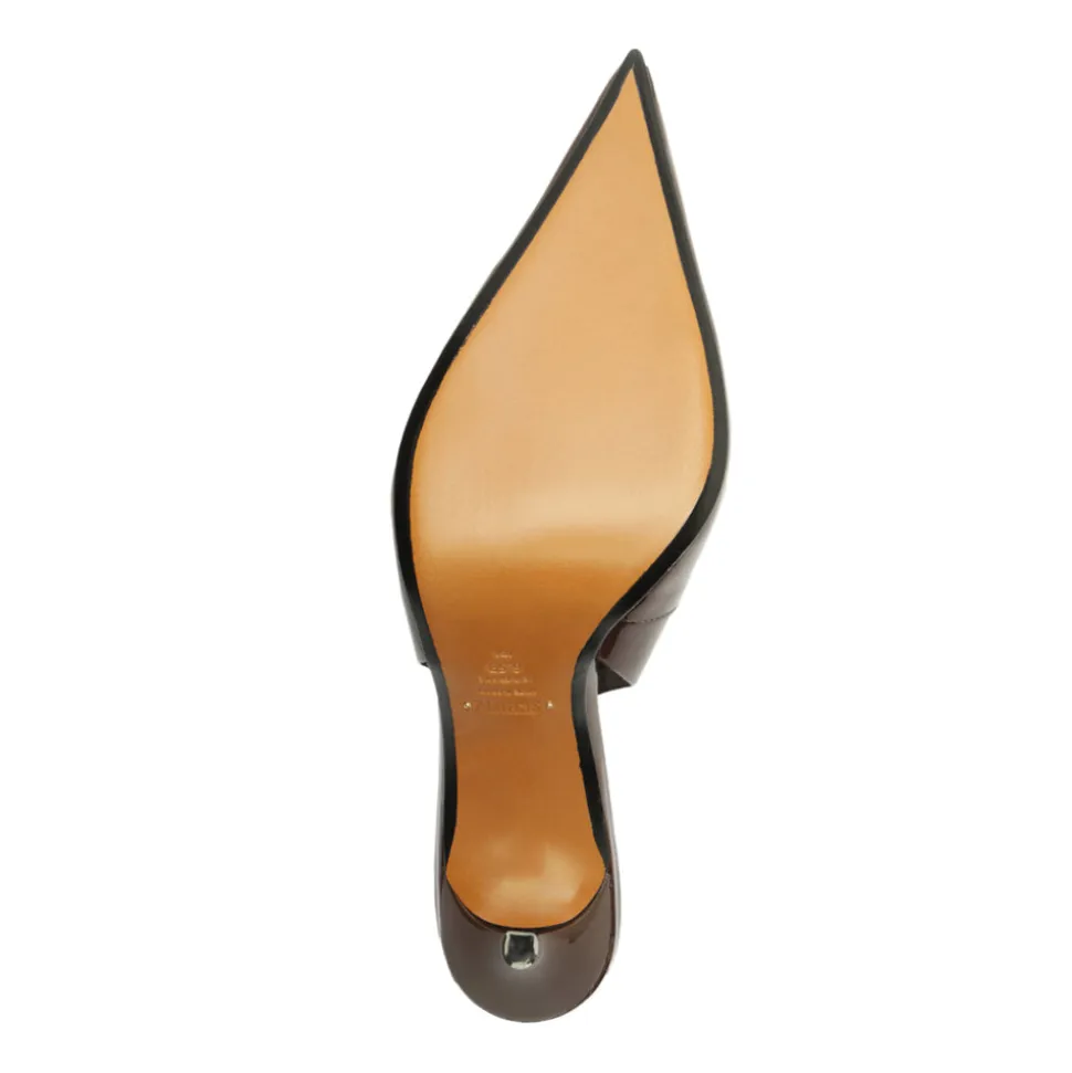 Paola Patent Pump in Root Brown