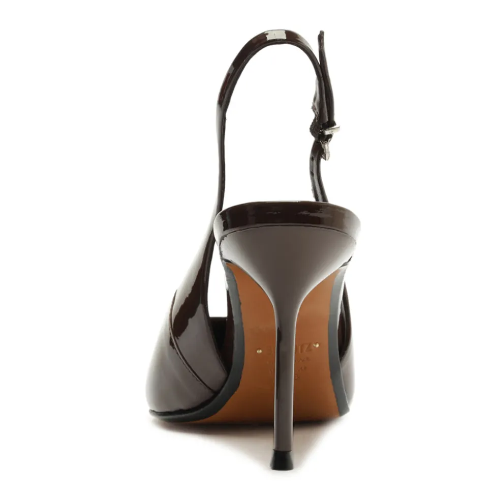 Paola Patent Pump in Root Brown