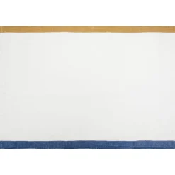 Paris Tea Towels in Blue & Mustard, Set of 2
