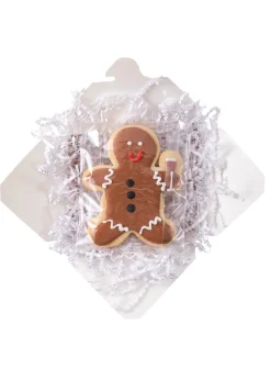 Party Gingerbread Men Sugar Cookies, Set of 6