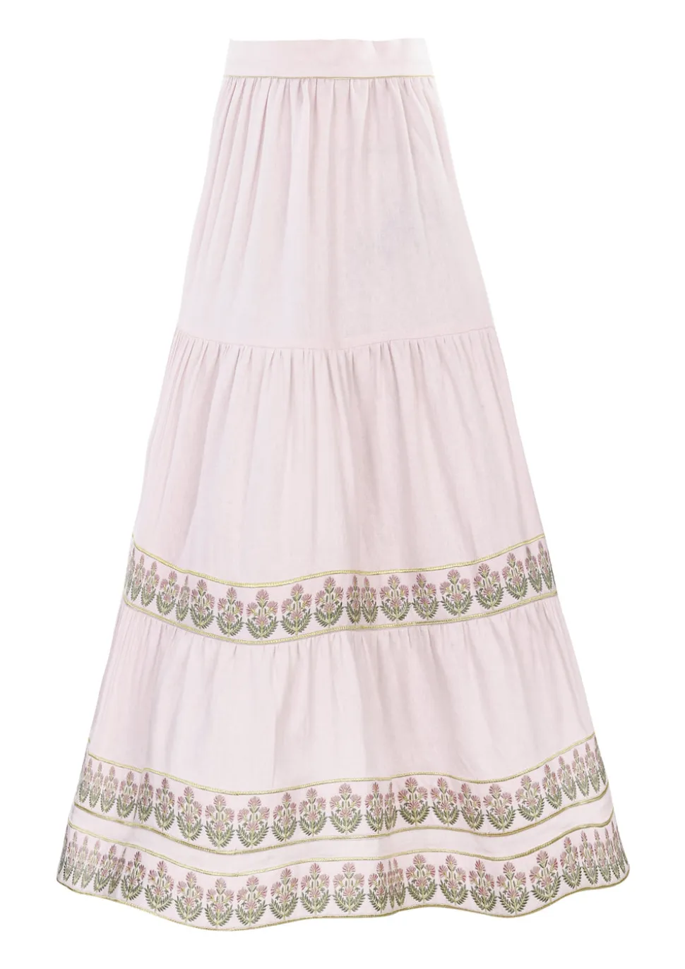 Parya Ruffle Skirt in Pink