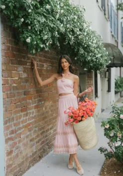 Parya Ruffle Skirt in Pink