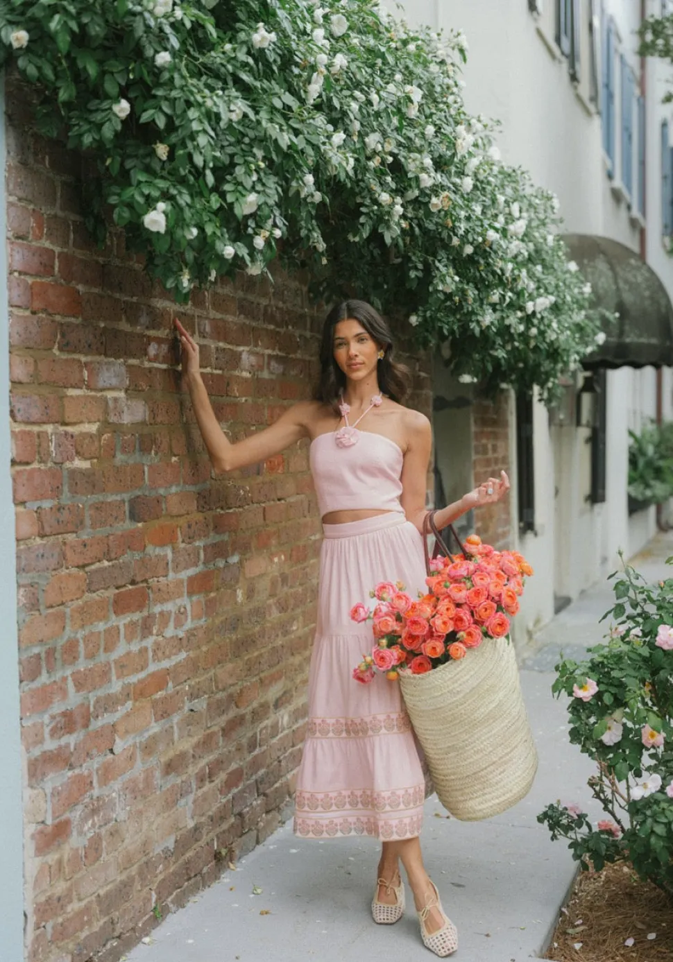Parya Ruffle Skirt in Pink