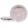 Pasta Plates in Taupe Swirl, Set of 4