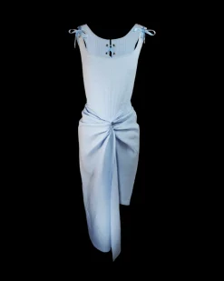Pastel Knot Skirt in Ice Blue