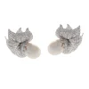Pearl and Diamond Earrings