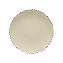 Pearl Collection Dinner Plates in Cream, Set of 6