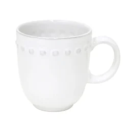 Pearl Collection Mugs in White, Set of 6