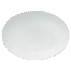 Pearl Collection Oval Platter 20" in White