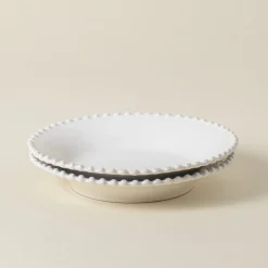 Pearl Collection Pasta Plates in White, Set of 6