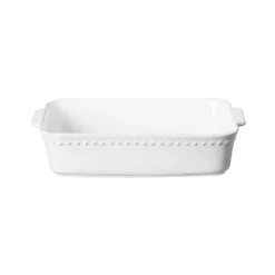Pearl Collection Rectangle Baker 13" in White