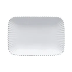 Pearl Collection Rectangle Platter 12" in White