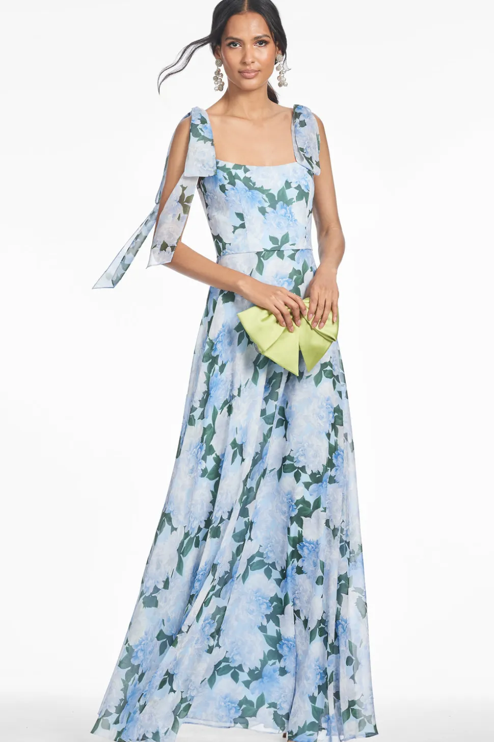 Pearl Gown in Glacial Peonies