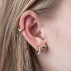 Pearl Mini Hoops, Pair