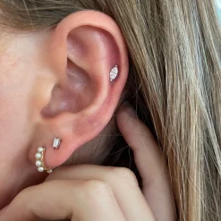 Pearl Mini Hoops, Pair