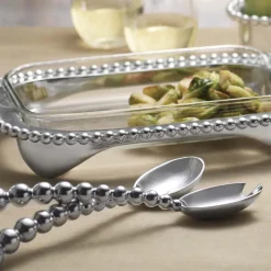 Pearled Oblong Casserole Caddy with 3-Quart Pyrex