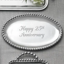 Pearled Oval Platter