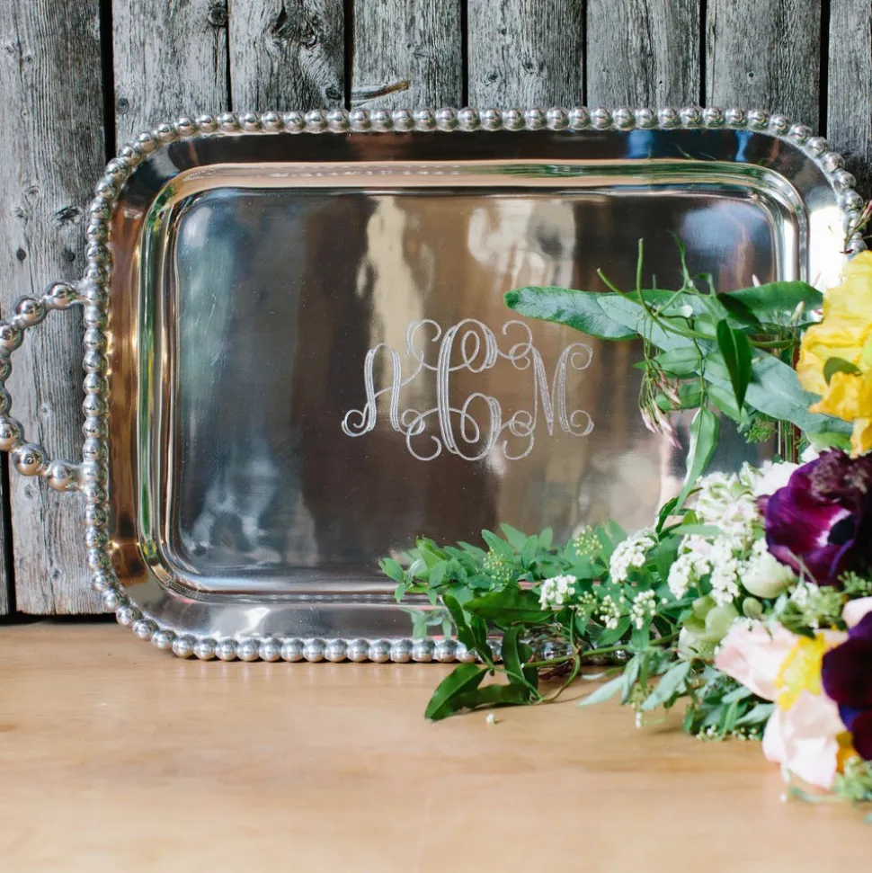 Pearled Service Tray