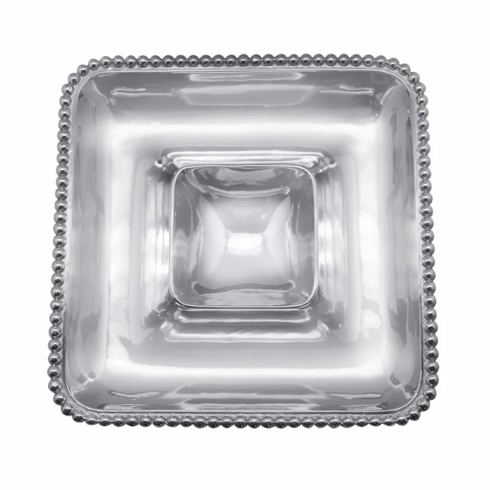 Pearled Square Chip & Dip
