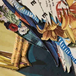 Pelican Paper Collage Wall Art