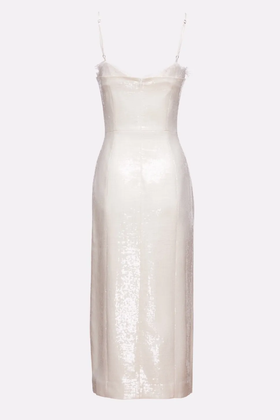 Penny Dress in Ivory Sequin Linen