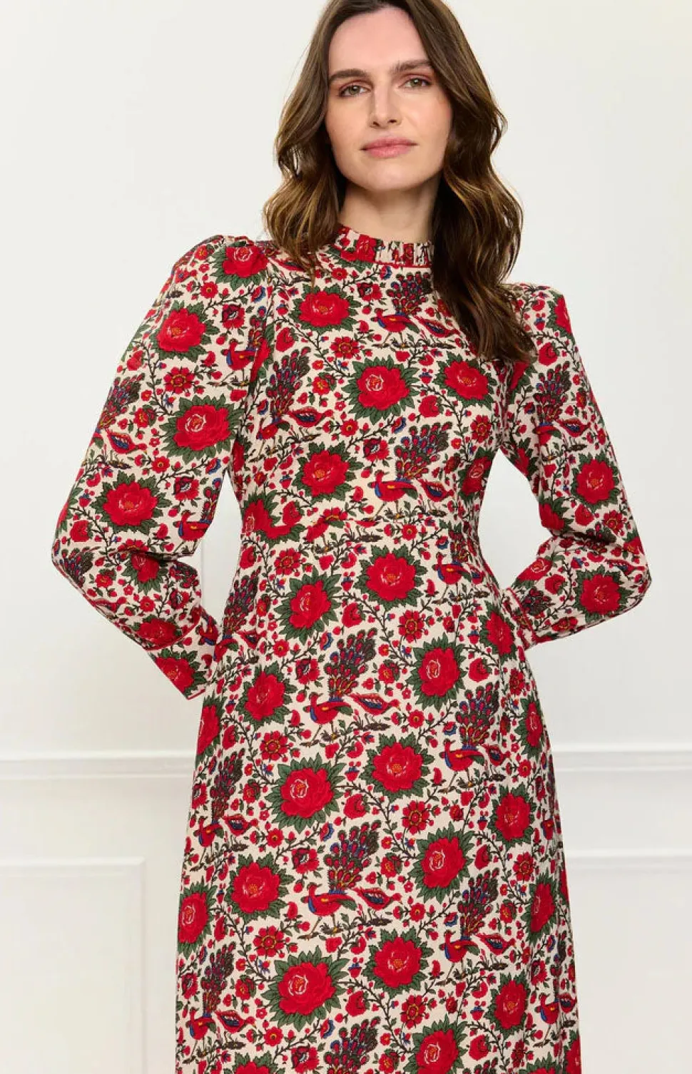 Peony Bird Petworth Dress