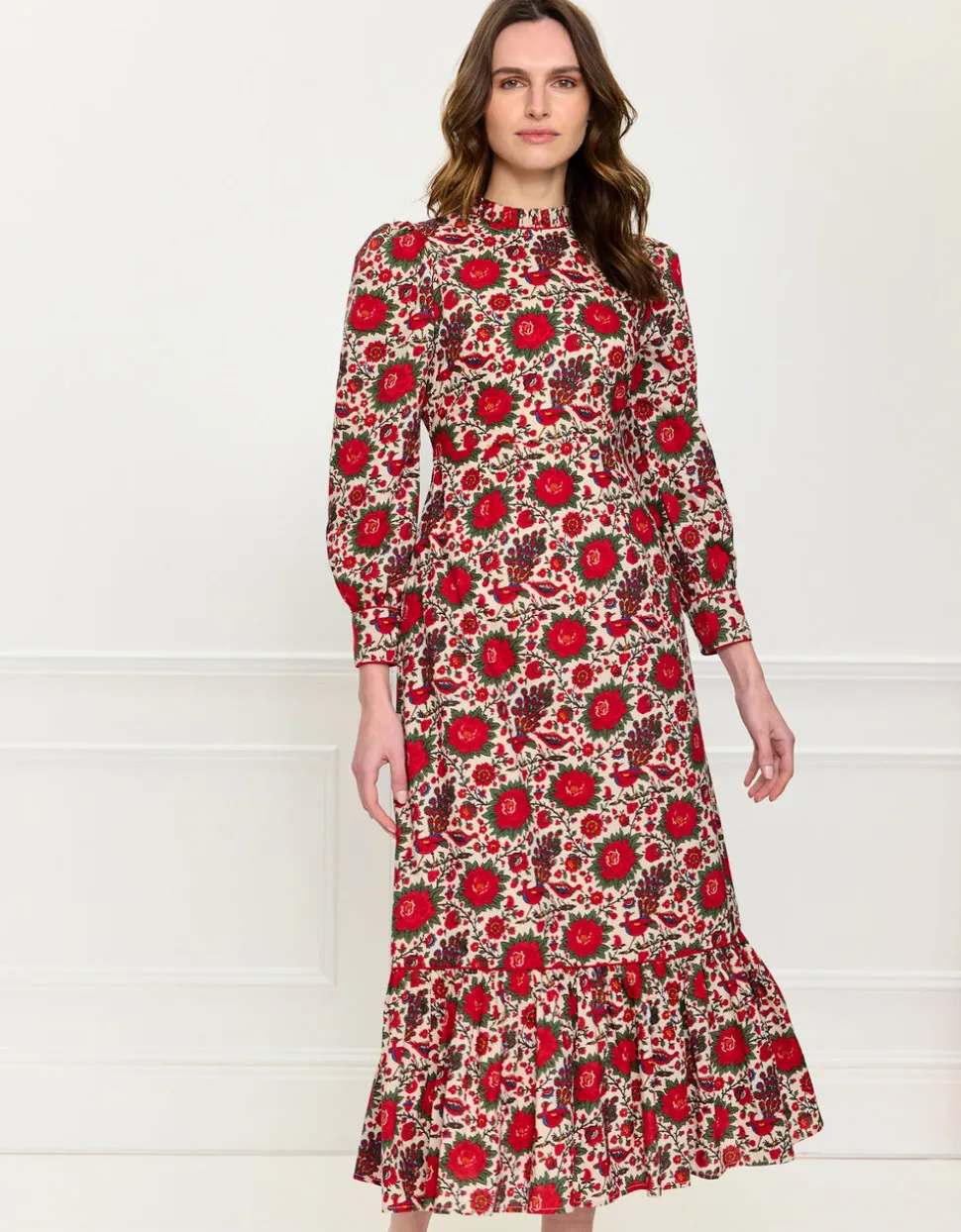 Peony Bird Petworth Dress