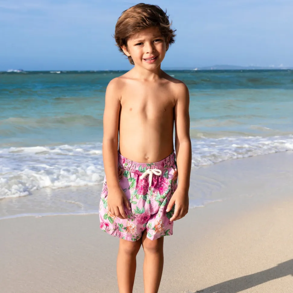 Peony Boy Swim Trunk