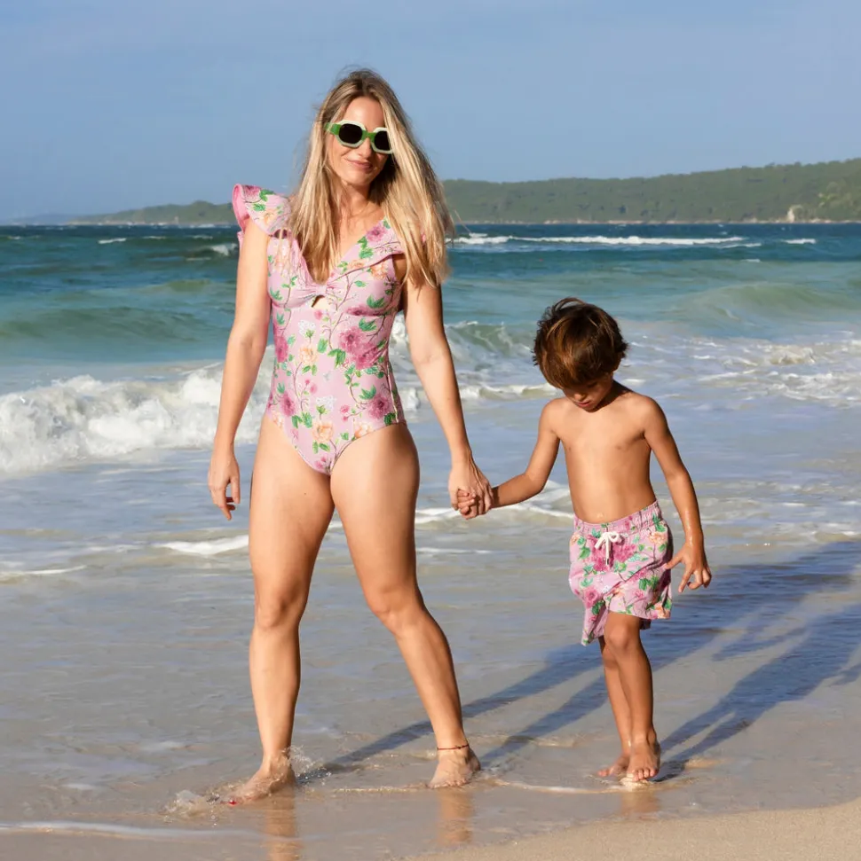 Peony Boy Swim Trunk