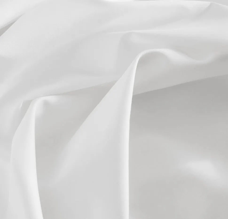 Percale Hemmed Sheet Set in White