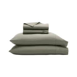 Percale Hemmed Sheet Set in Juniper