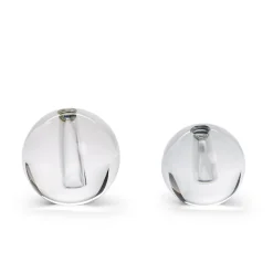 Perfect Circles Crystal Vases, Set of 2