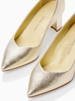 Perfect Emma in Gold Textured Saffiano