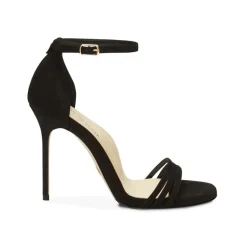 Perfect Sandal 100 in Black Suede