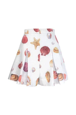 Perla Short in Conchitas White Print
