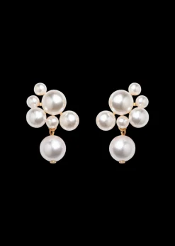 Perlita Earrings in Pearl