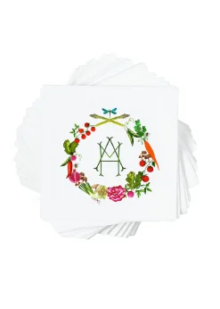 Personalized Crest Cocktail Napkins