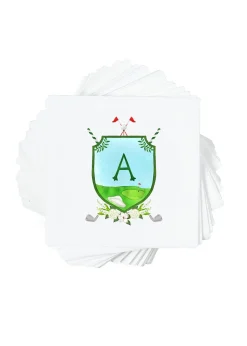 Personalized Crest Cocktail Napkins